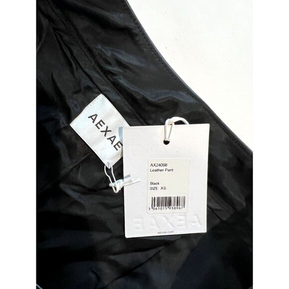 AEXAE Leather Pants in Black - Picture 6 of 6